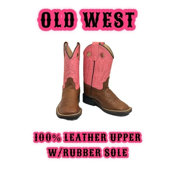 Pink and Brown Western Boots - Picture 5 of 10
